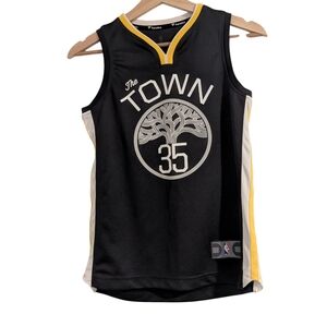 NBA Fanatics Kevin Durant Golden Statement Warriors 'The Town' Jersey Women's, S